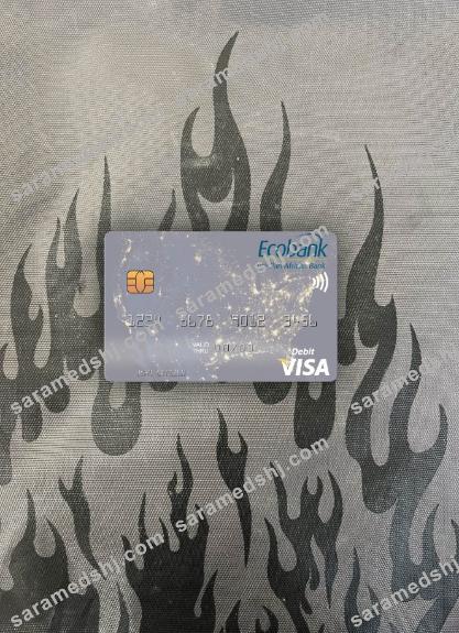 Niger Ecobank visa debit card photolook front